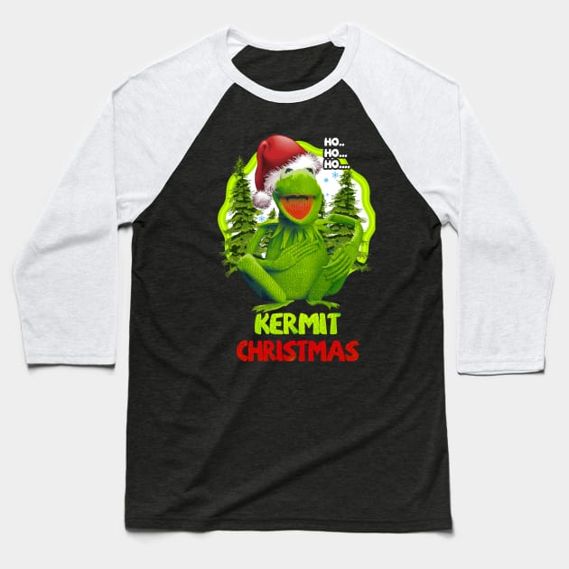 KERMIT CHRISTMAS Baseball T-Shirt by RAINYDROP